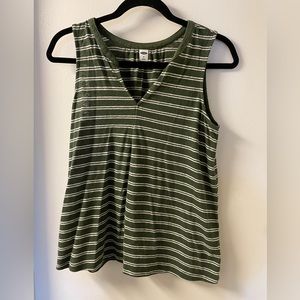 Old Navy Green Stripped Tank